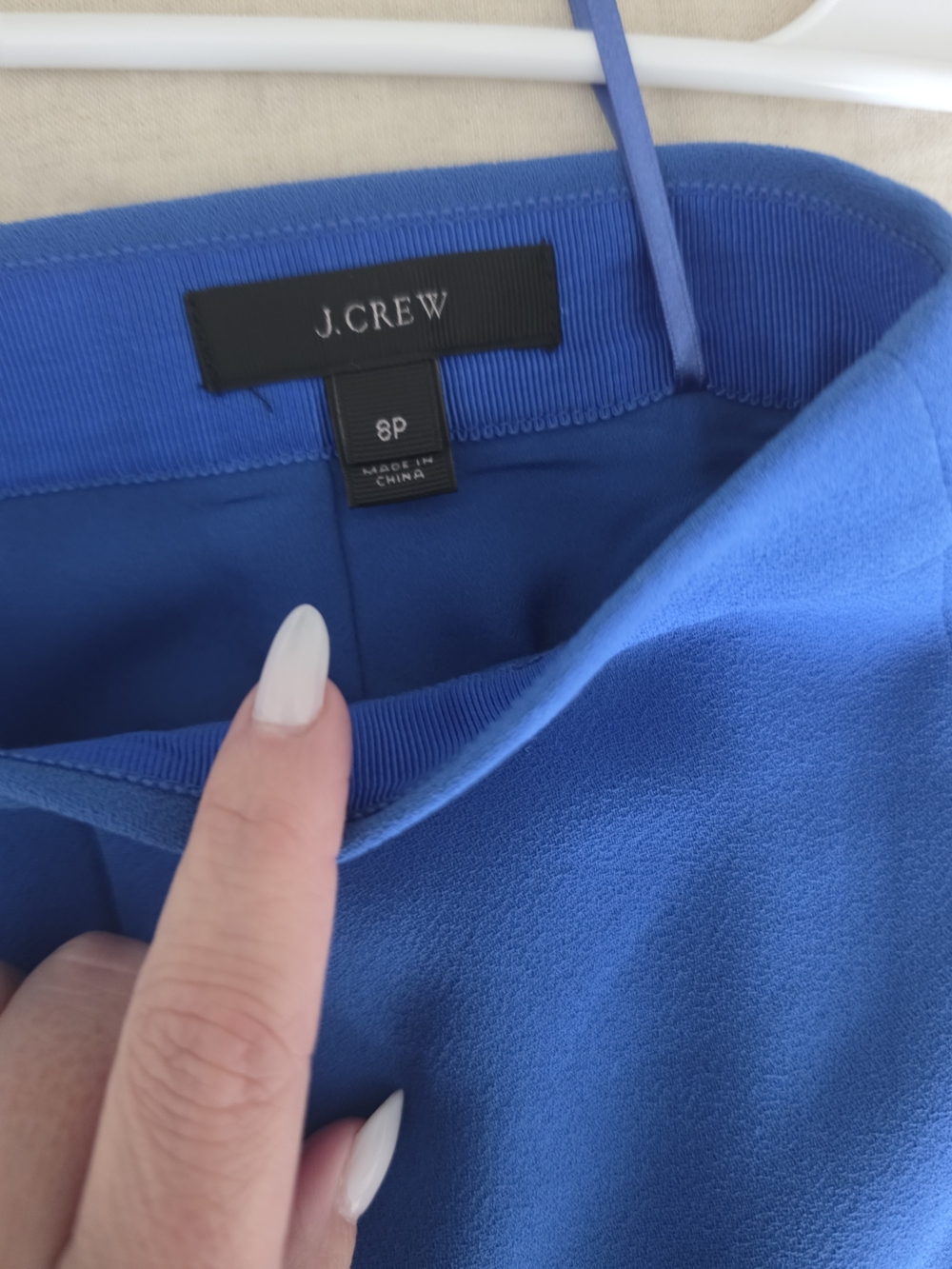 J.Crew Women's Royal Blue Skirt - Classic A-Line